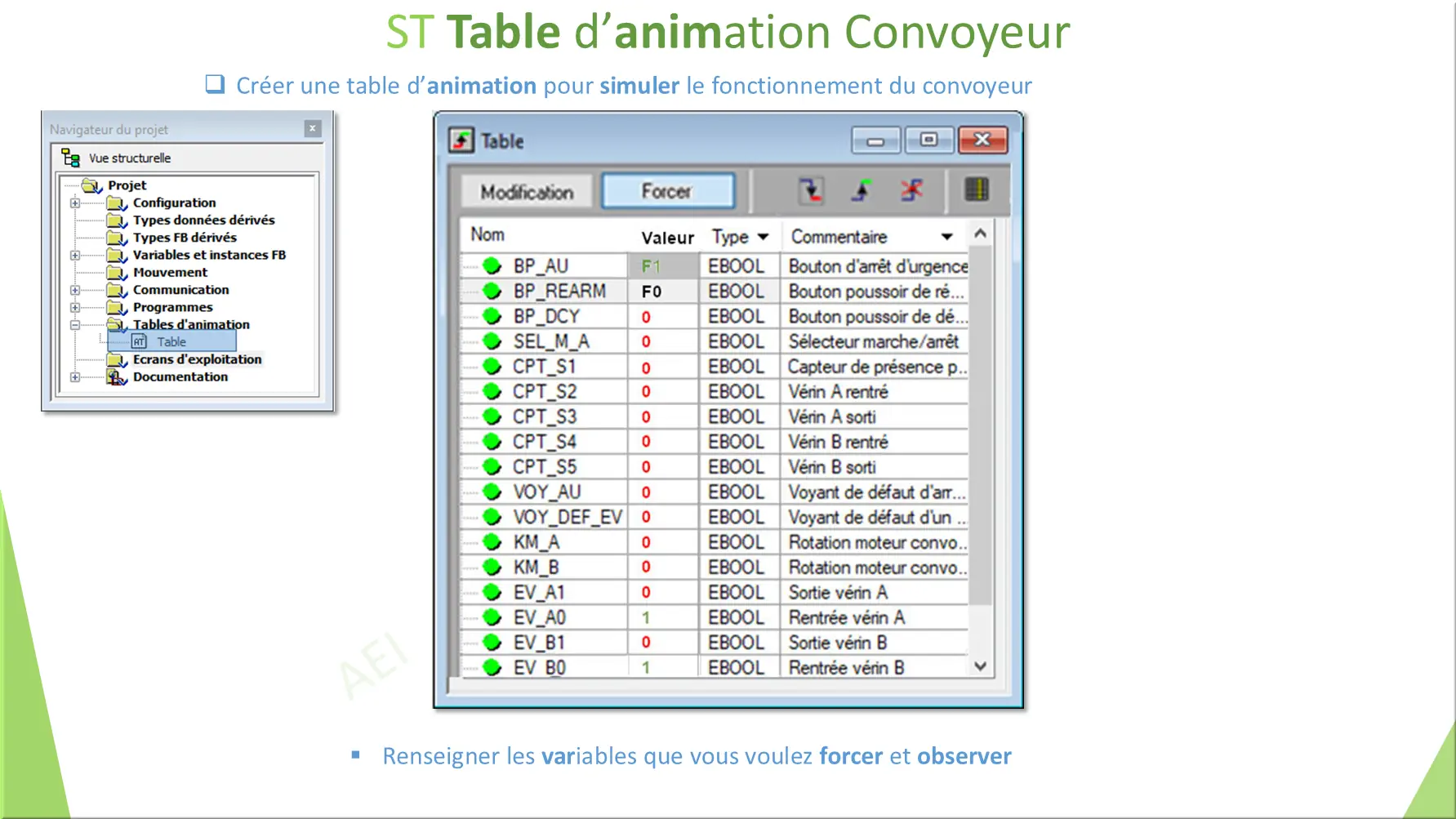 ST Table d’animation Convoyeur